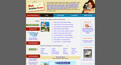 Desktop Screenshot of petvacationhomes.com