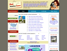 Tablet Screenshot of petvacationhomes.com